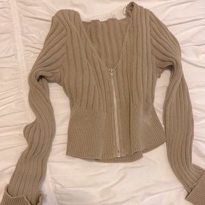 Sweater,hunter green,zip up